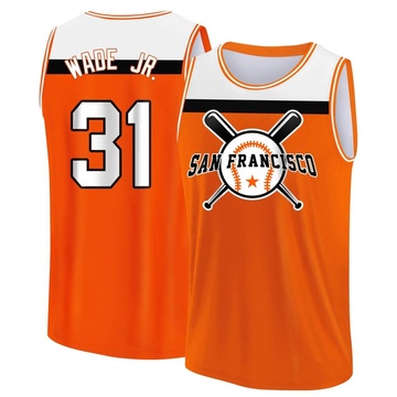 Men's San Francisco Giants LaMonte Wade Jr. ＃31 Legend Baseball Tank Top - Orange/White