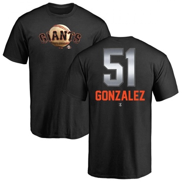 Men's San Francisco Giants Luis Gonzalez ＃51 Midnight Mascot T-Shirt - Black