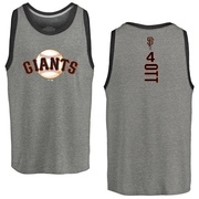 Men's San Francisco Giants Mel Ott ＃4 Backer Tank Heathered - Gray