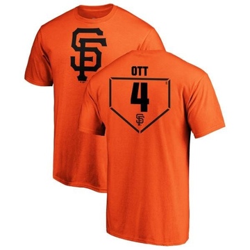 Men's San Francisco Giants Mel Ott ＃4 RBI T-Shirt - Orange