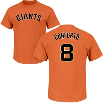 Men's San Francisco Giants Michael Conforto ＃8 Roster Name & Number T-Shirt - Orange