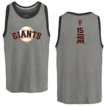 Men's San Francisco Giants Mike Ivie ＃15 Backer Tank Heathered - Gray