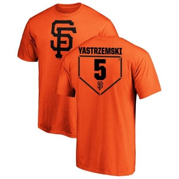 Men's San Francisco Giants Mike Yastrzemski ＃5 RBI T-Shirt - Orange