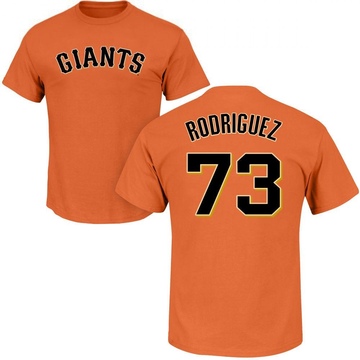 Men's San Francisco Giants Randy Rodriguez ＃73 Roster Name & Number T-Shirt - Orange