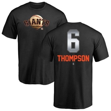 Men's San Francisco Giants Robby Thompson ＃6 Midnight Mascot T-Shirt - Black