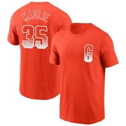 Men's San Francisco Giants Sal Maglie ＃35 City Connect Name & Number T-Shirt - Orange