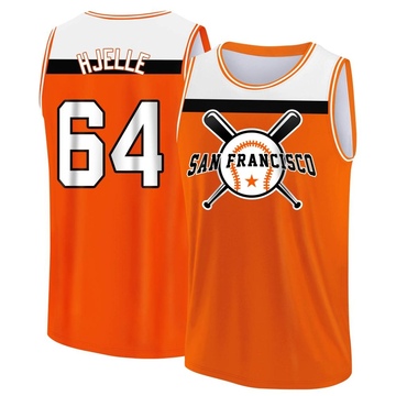 Men's San Francisco Giants Sean Hjelle ＃64 Legend Baseball Tank Top - Orange/White