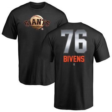 Men's San Francisco Giants Spencer Bivens ＃76 Midnight Mascot T-Shirt - Black