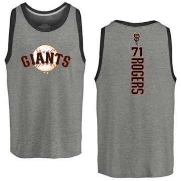 Men's San Francisco Giants Tyler Rogers ＃71 Backer Tank Heathered - Gray