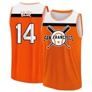 Men's San Francisco Giants Vida Blue ＃14 Legend Baseball Tank Top - Orange/White