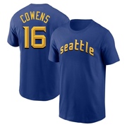 Men's Seattle Mariners Al Cowens ＃16 2023 City Connect Name & Number T-Shirt - Royal