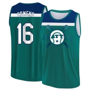 Men's Seattle Mariners Al Cowens ＃16 Legend Baseball Tank Top - Aqua/Blue