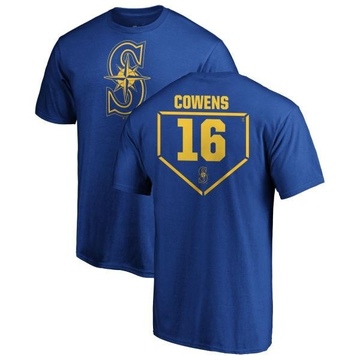 Men's Seattle Mariners Al Cowens ＃16 RBI T-Shirt - Royal