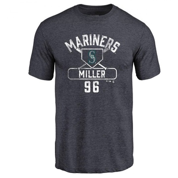 Men's Seattle Mariners Andrew Miller ＃96 Base Runner T-Shirt - Navy