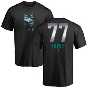 Men's Seattle Mariners Blake Hunt ＃77 Midnight Mascot T-Shirt - Black