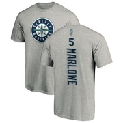 Men's Seattle Mariners Cade Marlowe ＃5 Backer T-Shirt Ash