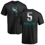 Men's Seattle Mariners Cade Marlowe ＃5 Midnight Mascot T-Shirt - Black