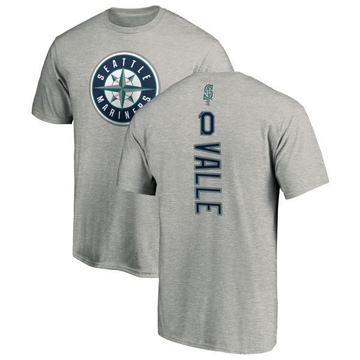 Men's Seattle Mariners Dave Valle ＃10 Backer T-Shirt Ash