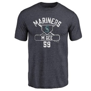 Men's Seattle Mariners Easton McGee ＃59 Base Runner T-Shirt - Navy