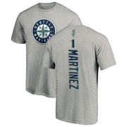 Men's Seattle Mariners Edgar Martinez ＃11 Backer T-Shirt Ash