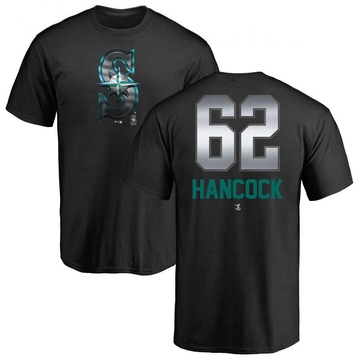 Men's Seattle Mariners Emerson Hancock ＃62 Midnight Mascot T-Shirt - Black