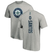 Men's Seattle Mariners Gregory Santos ＃0 Backer T-Shirt Ash