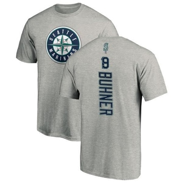 Men's Seattle Mariners Jay Buhner ＃19 Backer T-Shirt Ash