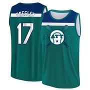 Men's Seattle Mariners Jim Presley ＃17 Legend Baseball Tank Top - Aqua/Blue