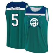 Men's Seattle Mariners John Olerud ＃5 Legend Baseball Tank Top - Aqua/Blue