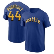 Men's Seattle Mariners Julio Rodriguez ＃44 2023 City Connect Name & Number T-Shirt - Royal