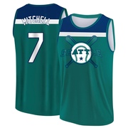 Men's Seattle Mariners Kevin Mitchell ＃7 Legend Baseball Tank Top - Aqua/Blue