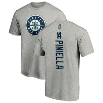 Men's Seattle Mariners Lou Piniella ＃14 Backer T-Shirt Ash