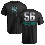 Men's Seattle Mariners Randy Arozarena ＃56 Midnight Mascot T-Shirt - Black