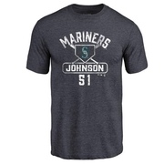 Men's Seattle Mariners Randy Johnson ＃51 Base Runner T-Shirt - Navy