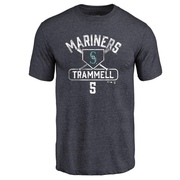 Men's Seattle Mariners Taylor Trammell ＃5 Base Runner T-Shirt - Navy