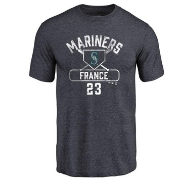 Men's Seattle Mariners Ty France ＃23 Base Runner T-Shirt - Navy