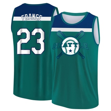 Men's Seattle Mariners Ty France ＃23 Legend Baseball Tank Top - Aqua/Blue