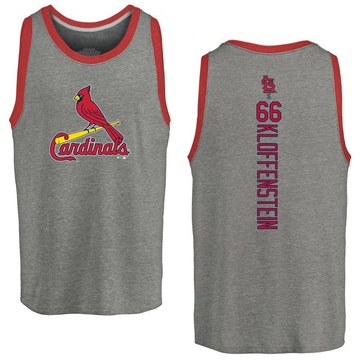 Men's St. Louis Cardinals Adam Kloffenstein ＃66 Backer Tank Top Ash