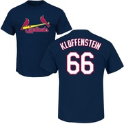 Men's St. Louis Cardinals Adam Kloffenstein ＃66 Roster Name & Number T-Shirt - Navy