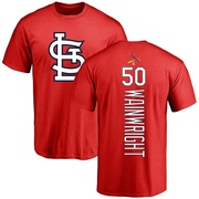 Men's St. Louis Cardinals Adam Wainwright ＃50 Backer T-Shirt - Red