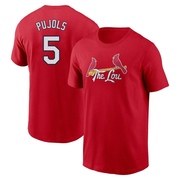 Men's St. Louis Cardinals Albert Pujols ＃5 2024 City Connect Fuse Name & Number T-Shirt - Red