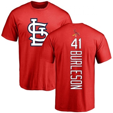 Men's St. Louis Cardinals Alec Burleson ＃41 Backer T-Shirt - Red