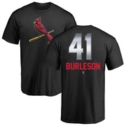 Men's St. Louis Cardinals Alec Burleson ＃41 Midnight Mascot T-Shirt - Black