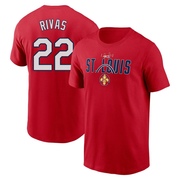 Men's St. Louis Cardinals Alfonso Rivas ＃22 2024 City Connect Graphic Name & Number T-Shirt - Red