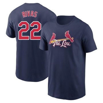 Men's St. Louis Cardinals Alfonso Rivas ＃22 2024 City Connect Name & Number T-Shirt - Navy