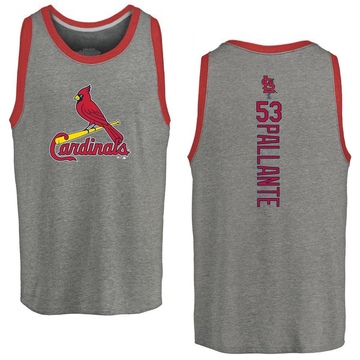 Men's St. Louis Cardinals Andre Pallante ＃53 Backer Tank Top Ash