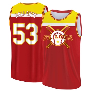 Men's St. Louis Cardinals Andre Pallante ＃53 Legend Baseball Tank Top - Red/Yellow