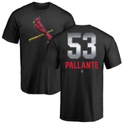 Men's St. Louis Cardinals Andre Pallante ＃53 Midnight Mascot T-Shirt - Black