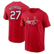 Men's St. Louis Cardinals Andrew Kittredge ＃27 2024 City Connect Fuse Name & Number T-Shirt - Red