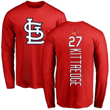 Men's St. Louis Cardinals Andrew Kittredge ＃27 Backer Long Sleeve T-Shirt - Red